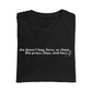 She Doesn't Beg, Force, Or Chase Tee - Birdie & Co