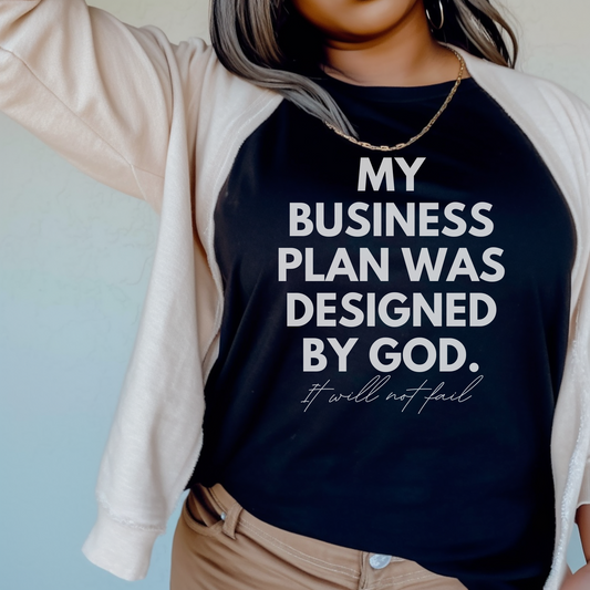 My Business Plan Was Designed By God Tee - Birdie & Co