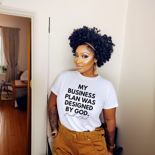 My Business Plan Was Designed By God Tee - Birdie & Co